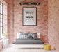 Free Poster Frame Mockup Interior In A Bedroom Psd