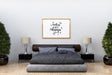 Free Poster Frame Mockup Interior In A Bedroom Psd