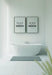 Free Poster Frame Mockup On Bathroom Interior Psd
