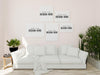 Free Poster Frame Mockup On The Wall With Plant Psd