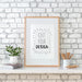 Free Poster Frame Mockup On The Wall With Plant Psd