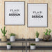 Free Poster Frame Mockup On The Wall With Plant Psd