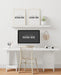 Free Poster Frames In Office Mockup Psd