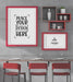 Free Poster Frames In Restaurant Mockup Psd