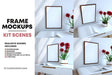 Free Poster Frames Scene Kit Mockups