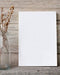 Free Poster Mockup With Wood Wall