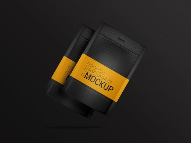 Free Pouch Packaging Mockup Psd