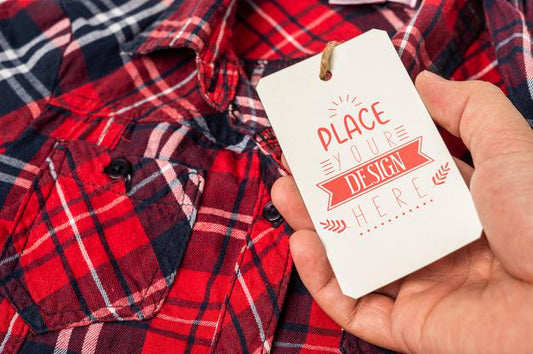 Free Price Tag On Shirt Psd Mockup Background Psd