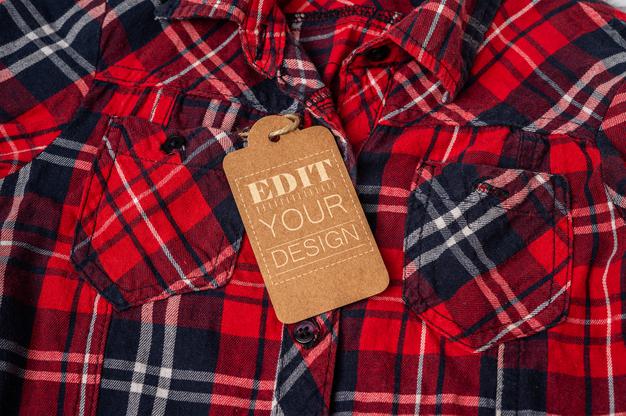 Free Price Tag On Shirt Psd Mockup Background Psd