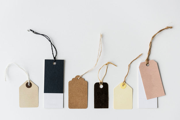 Free Price Tags Mockup Psd