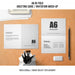 Free Professional A6 Bi-Fold Greeting Card Mockup Psd