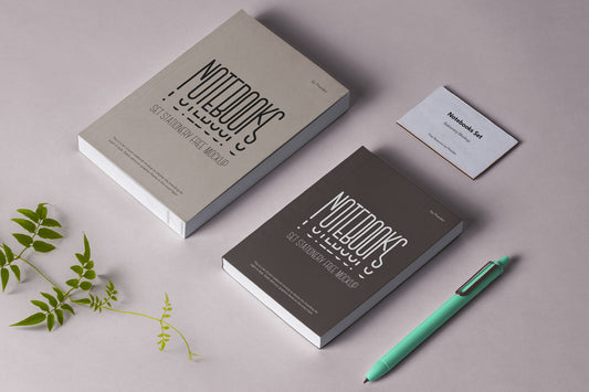 Free Psd Notebook Stationery Mockup