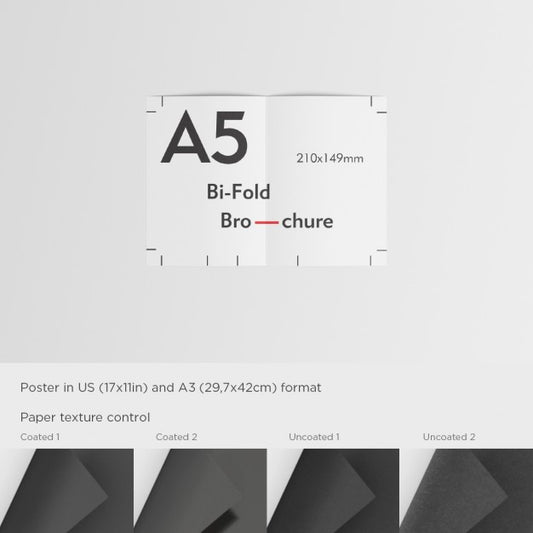 Free Realistic A5 Flyer Presentation Psd