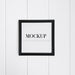 Free Realistic Black Frame On White Wall For Mockup Psd