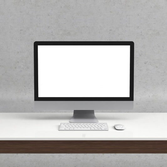 Free Realistic Computer Mock Up Psd