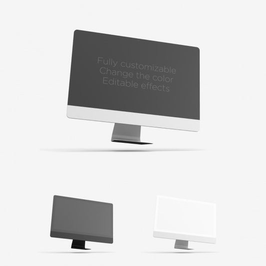Free Realistic Computer Presentation Psd