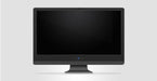 Free Realistic Dark Tv Monitor Psd