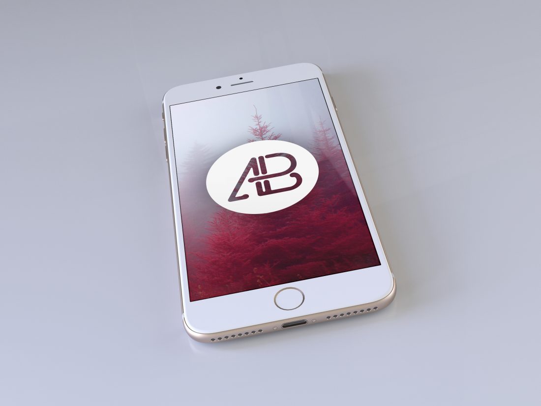 Free Realistic Gold Iphone 7 Plus Mockup Vol.2