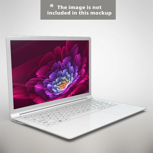 Free Realistic Laptop Presentation Psd