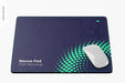 Free Rectangular Mouse Pad Mockup, Frontal View Psd