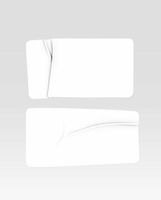 Free Rectangular Stickers Mockup Psd Template