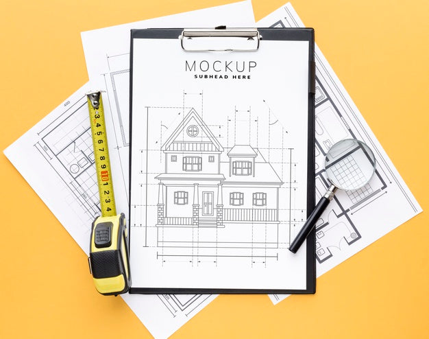 Free Repairing Tools With Clipboard Mock-Up Psd