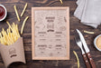 Free Restaurant Menu Concept Mockup Psd