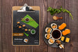Free Restaurant Menu Concept Mockup Psd