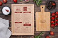 Free Restaurant Menu Concept Mockup Psd