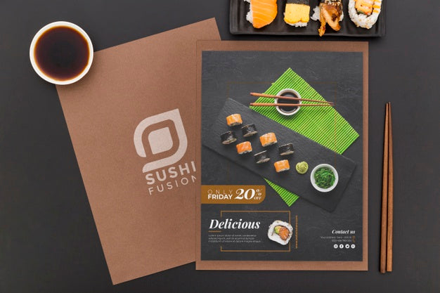 Free Restaurant Menu Concept Mockup Psd