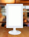 Free Restaurant Menu Frame On Table Mockup