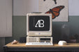 Free Retro Ibm Desktop Mockup