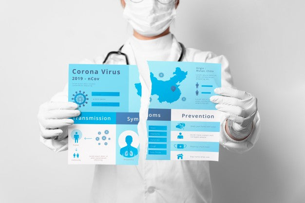 Free Ripped Coronavirus Mock-Up Psd