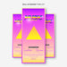 Free Roll Up Banner Template For 80S Music Festival Psd
