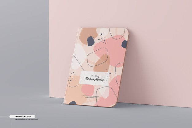 Free Round Corner Notebook Mockup Psd