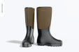 Free Rubber Boots Mockup, Front View Psd