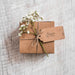 Free Save The Date Label Mockup On Present Psd