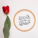 Free Save The Date Mock-Up With Tulip Psd