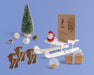 Free Scene Creator Mockup With Christmas Concept Psd