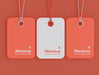 Free Set Of Label Price Tags Mockup Psd