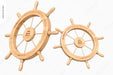Free Ship Wheels Decor Mockup, Floating Psd
