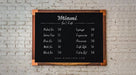 Free Shop Price Chalkboard Menu Mock-Up Psd