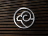 Free Silver Sign Logo Mockup
