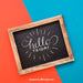 Free Slate Mockup On Red And Blue Background Psd