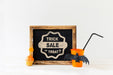 Free Slate Mockup With Halloween Concept Psd