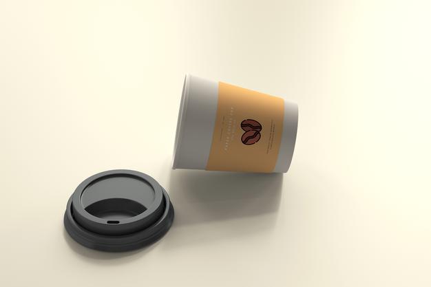 Free Small Size Paper Coffee Cup Mockup Psd