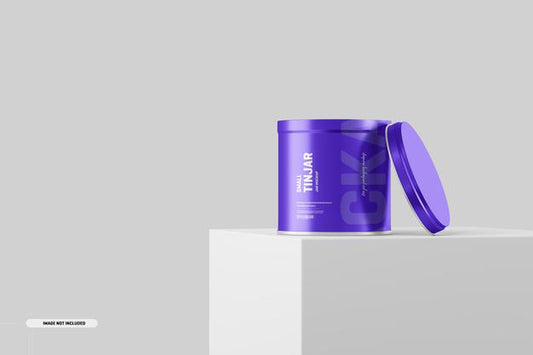 Free Small Tin Jar Packaging Mockup Psd