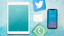 Free Smartphone And Tablet Mockup With Email Concept Psd