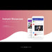 Free Smartphone On Pink And White Background Mock Up Psd
