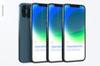 Free Smartphone Set Mockup, Left Side View Psd